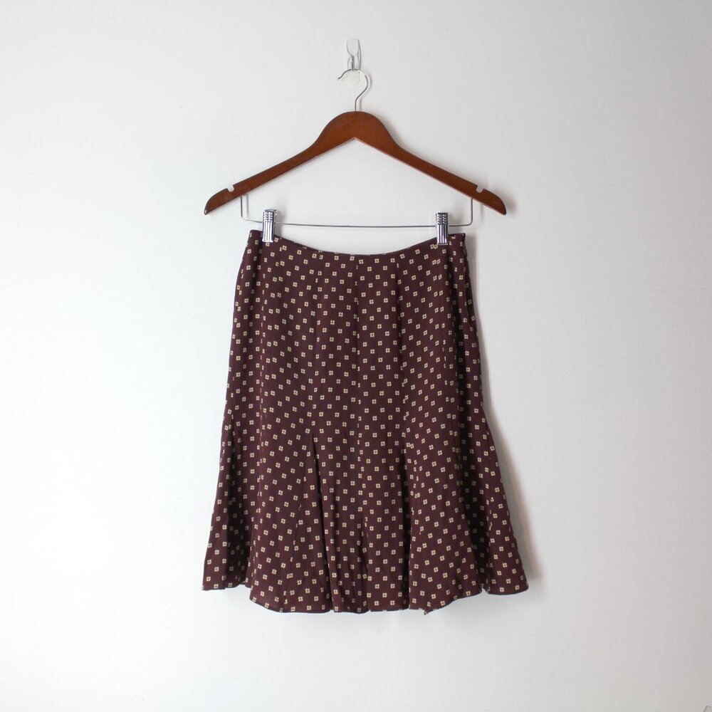 GAP Burgundy Polka Dot Skirt